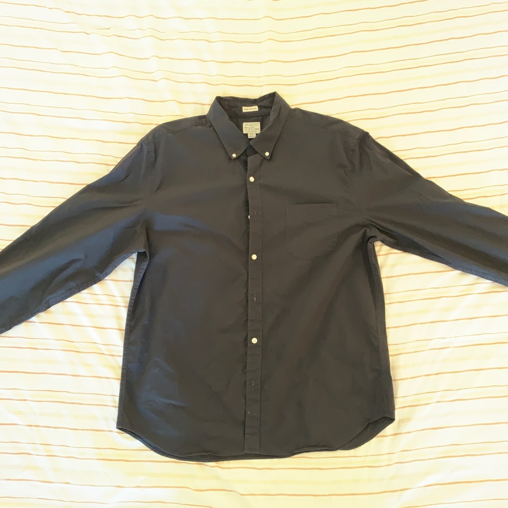 J.Crew, slim untucked black shirt, XL